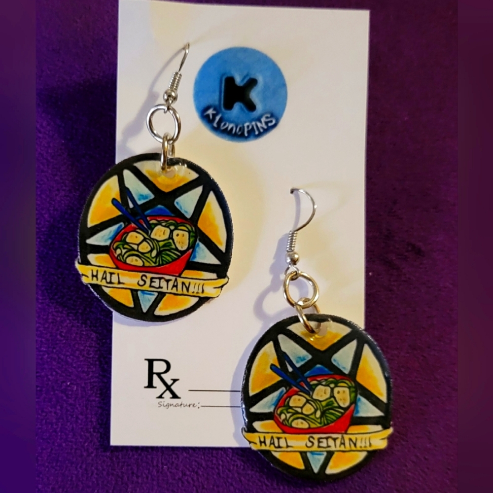 Hail Seitan! Earrings